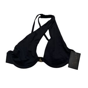 Frederick's of Hollywood Taormina Classic Bikini Top Black Size Small